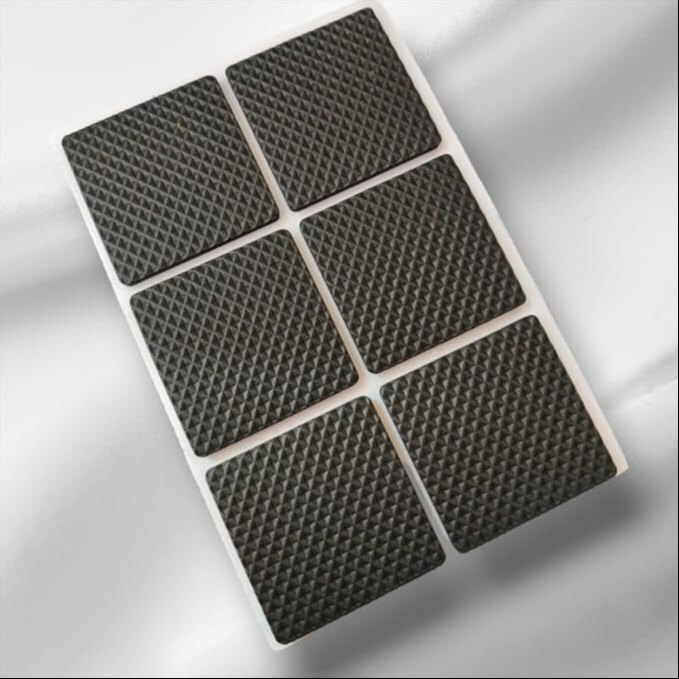 Slip Stick Non-scratch Furniture Pads - Rubber, Free Size, Multicolor | Self-adhesive, Shockproof, Soundproof, Wear-proof Protection For Hard Floors