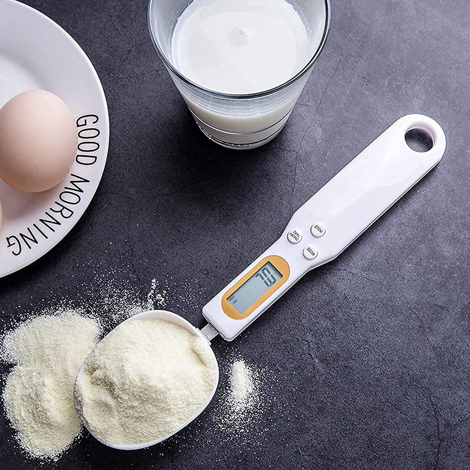 Digital Spoon Scale - 1.1lb/500g Capacity, 0.1g Precision | Perfect For Beginners, Lcd Display For Kitchen Food Measuring