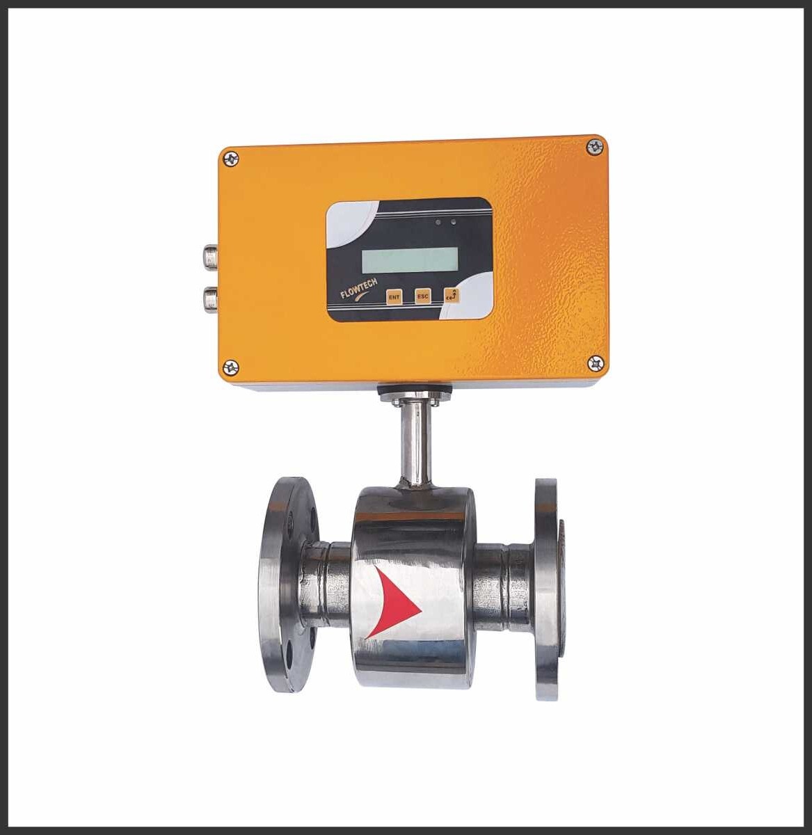 Battery Operated Magnetic Flow Meter Remote Type - Material: Ms
