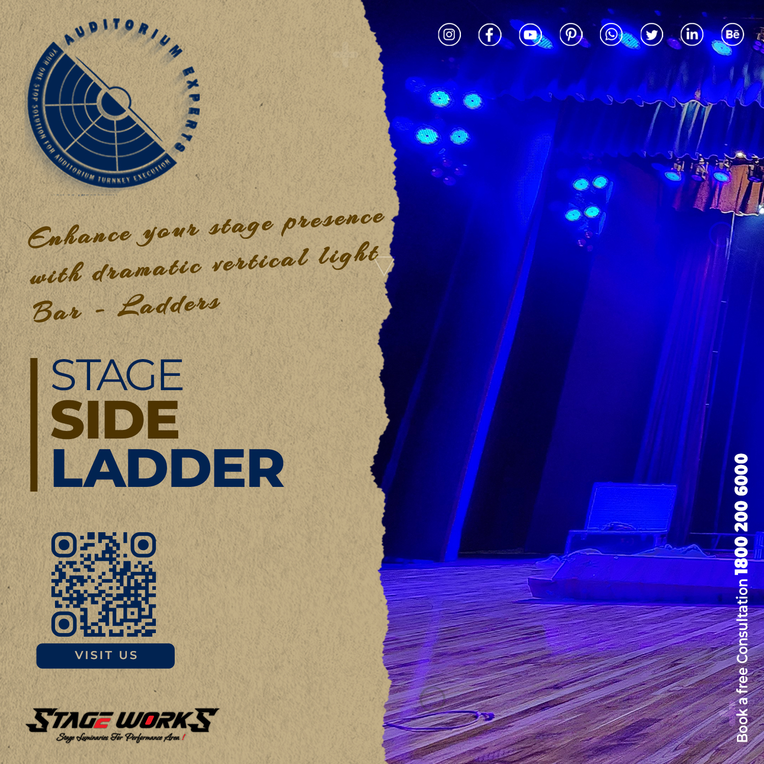 Stage Side Ladder - Color: Multicolor