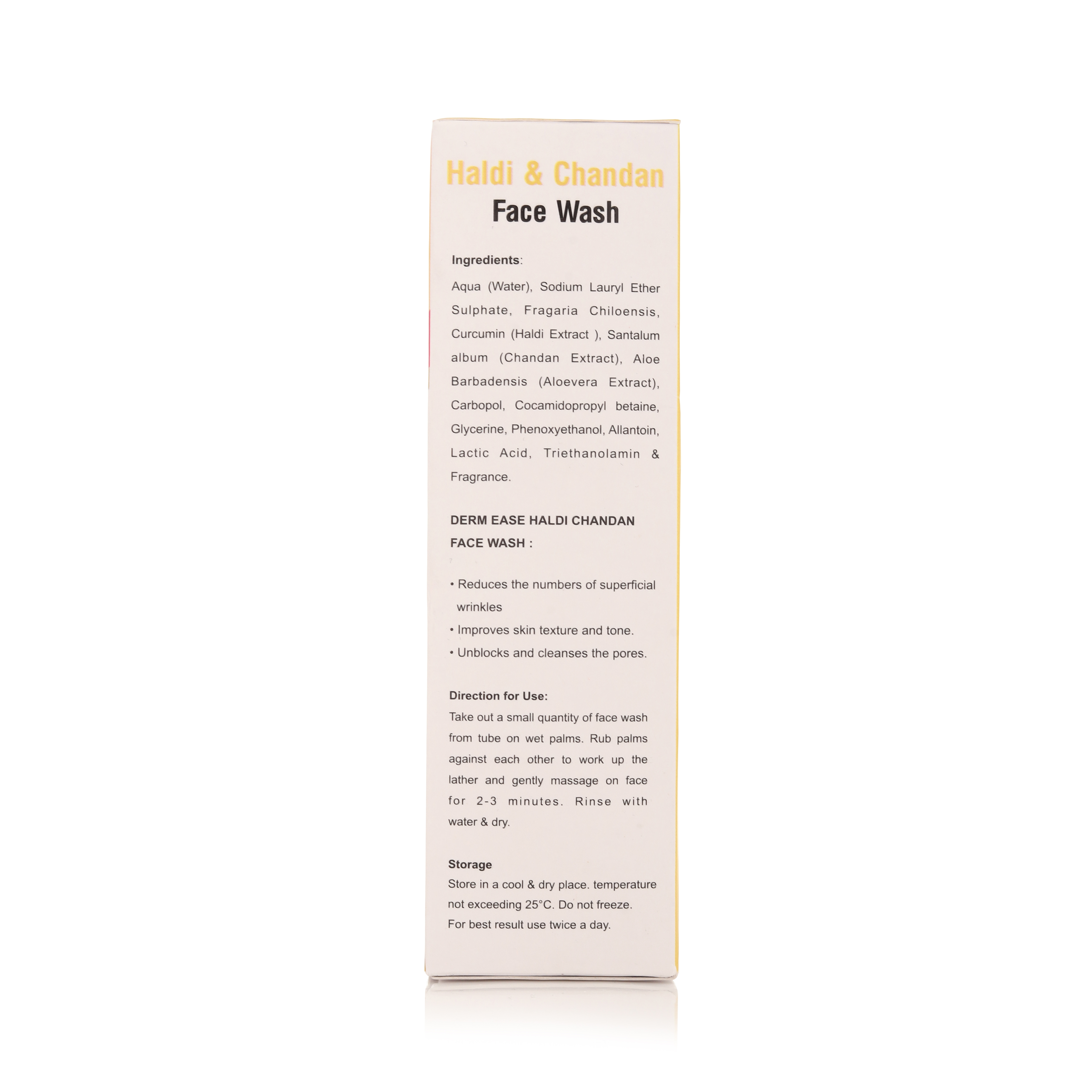 Haldi Chandan Face Wash - 200ml Liquid | Brightening Anti-pigmentation All Skin Types Aloe Vera & Curcumin Enriched