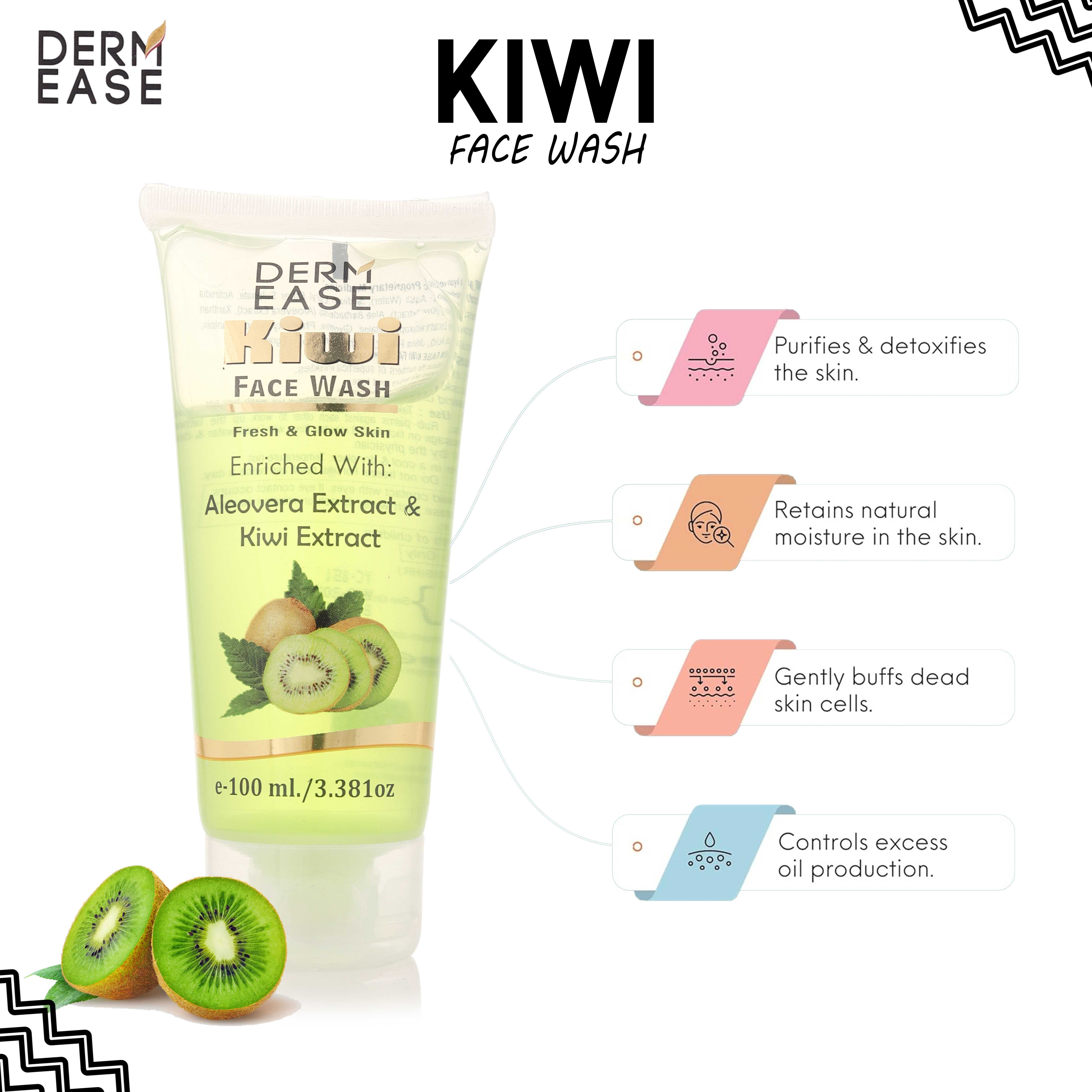Kiwi Face Wash - Quality: Smooth Texture