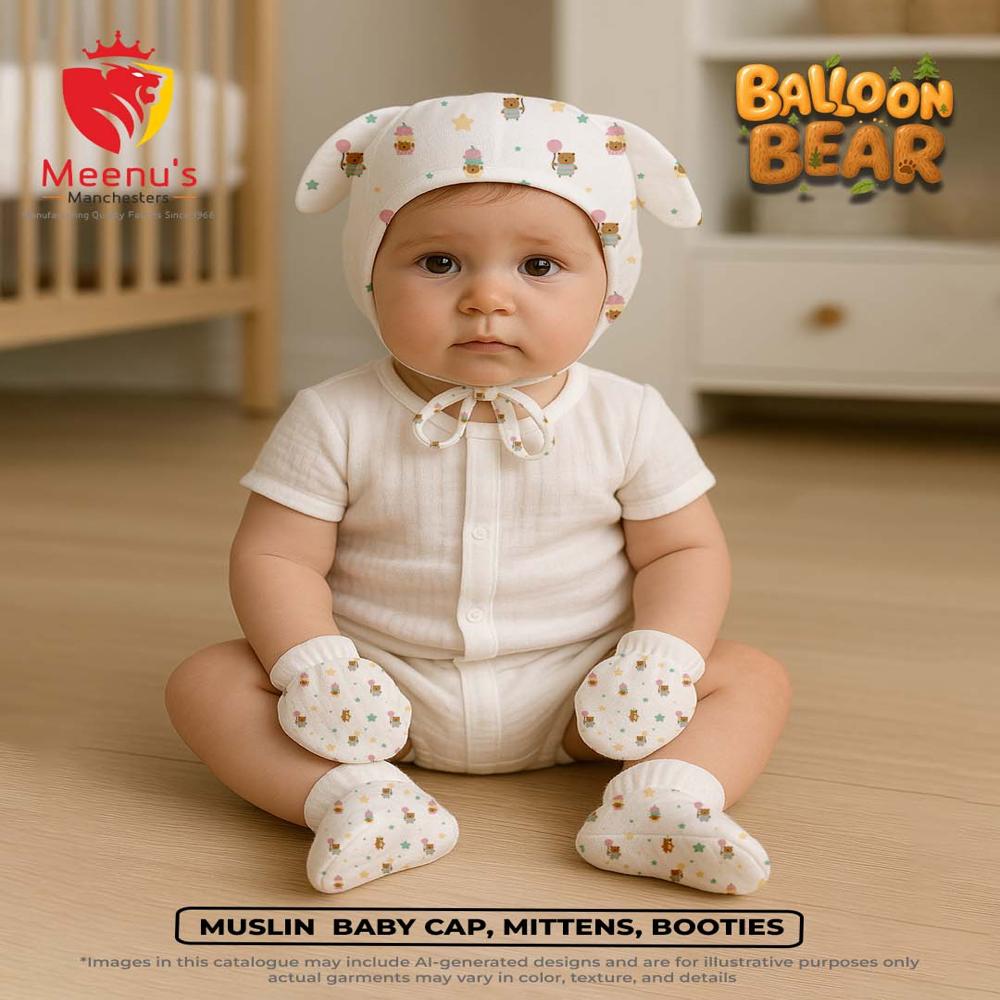 Newborn Baby Cap Set - Color: Multicolor