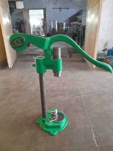 Crown Capping Machine - Mild Steel, 20-25 BPM , Hand-Operated Press Mechanism, Electric Power Source, Leak-Proof Sealing, Green Design