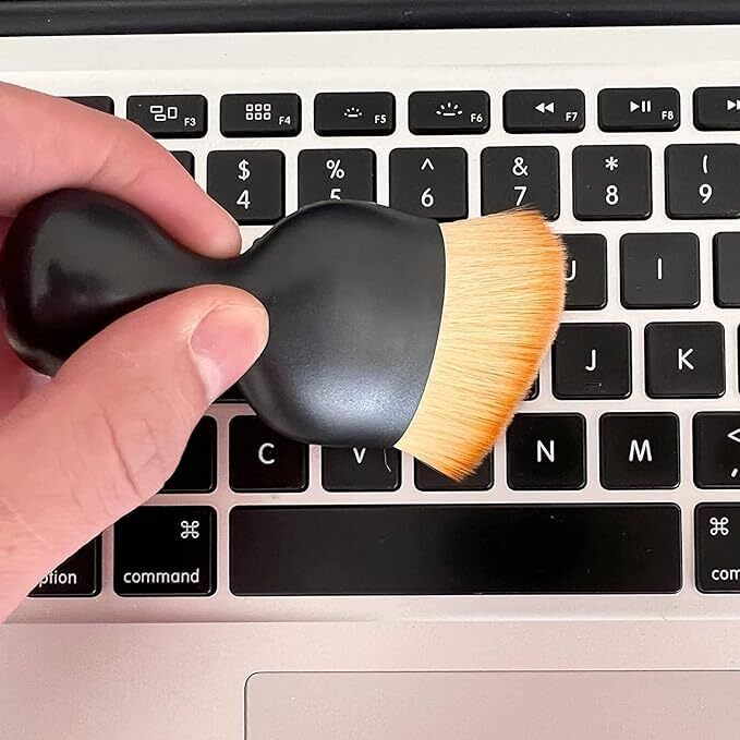 Car Interior Cleaning Brush - Plastic, 10x6x3 Cm | Soft Bristles For Dusting Ac Vents, Dashboard & Hard-to-reach Areas, Ergonomic Grip