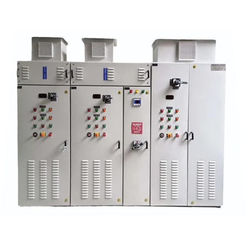 Automatic VFD Control Panel - Mild Steel, 440 Volt (V) | IP55 Rated, Silver Powder Coated Finish, Energy Efficient Motor Speed Adjustment