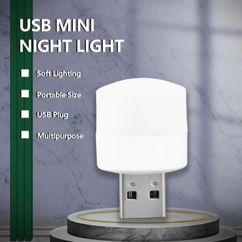 USB LED LAMP Night Light 6293 - Lightweight Design , Easy USB Plug-In for Reading, Camping, and Emergencies, Ideal Portable Multi-Purpose Light