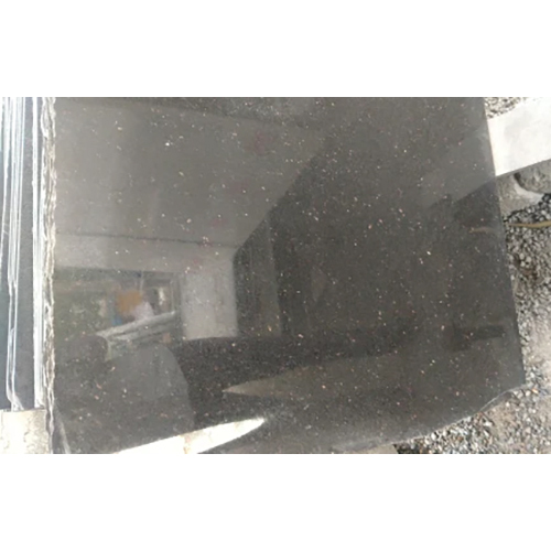 Indian Black Galaxy Granite - 15-20 mm Thickness, Customized Size, Polished Finish, Striking Black Color, Ideal for Industrial Applications