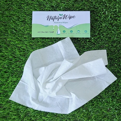 Aloe Vera Bed Bath Wipes - Spun Lace Non-woven Material, Running Size, White Color | Gentle Cleansing Solution For All Ages