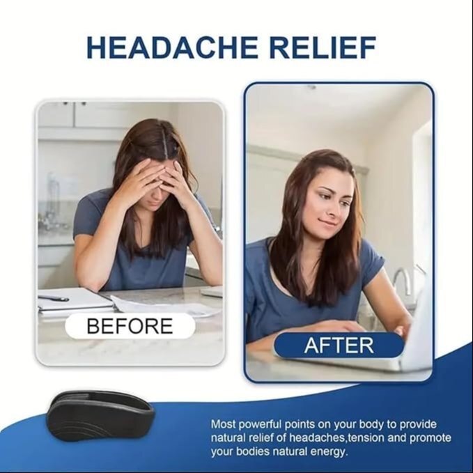 Mitsico Headache, Migraine, Tension Relief Portable Acupressure Point Clip - Abs Material, Free Size, Multicolor | Compact Design, Lightweight At 6 Grams