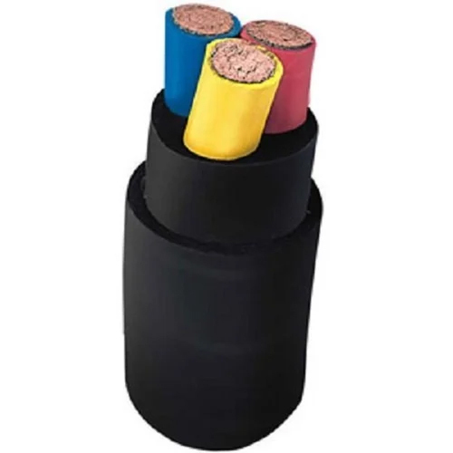 Multicore Rubber Cable - Rubber Insulation, Round Stranded Conductors | Industrial Application, Black Jacket Color