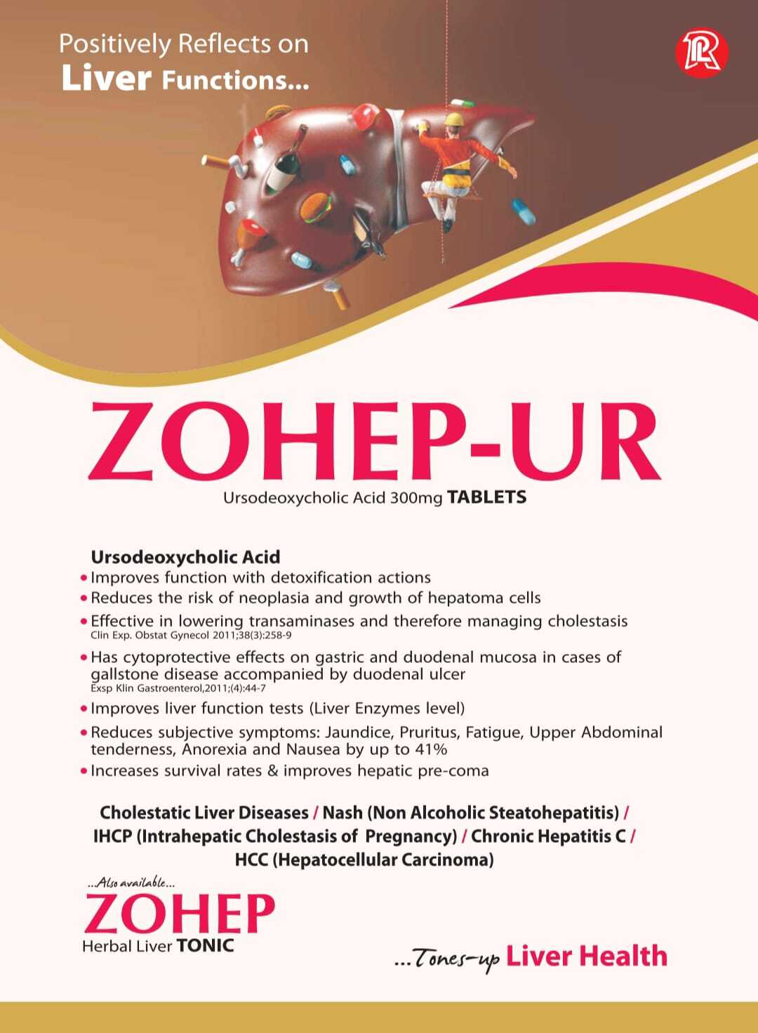 Ursodeoxycholic Acid - 300 Mg Tablets | Cures Liver Disorders, Dosage As Per Doctor Prescription, Suitable For Adults And Women, Packaged 10x10 Tablets, Store In Cool & Dry Place