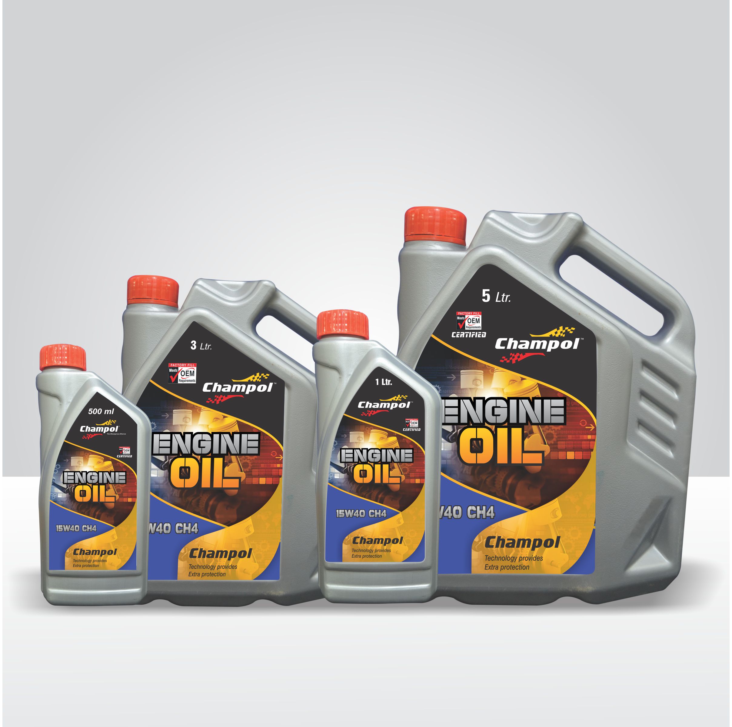 Champol 15w40 Cf4/ch4/ci4/ci4 Plus - 15w40 Multigrade Diesel Engine Oil High Detergency & Dispersancy Excellent Shear Stability & Anti-oxidation Properties