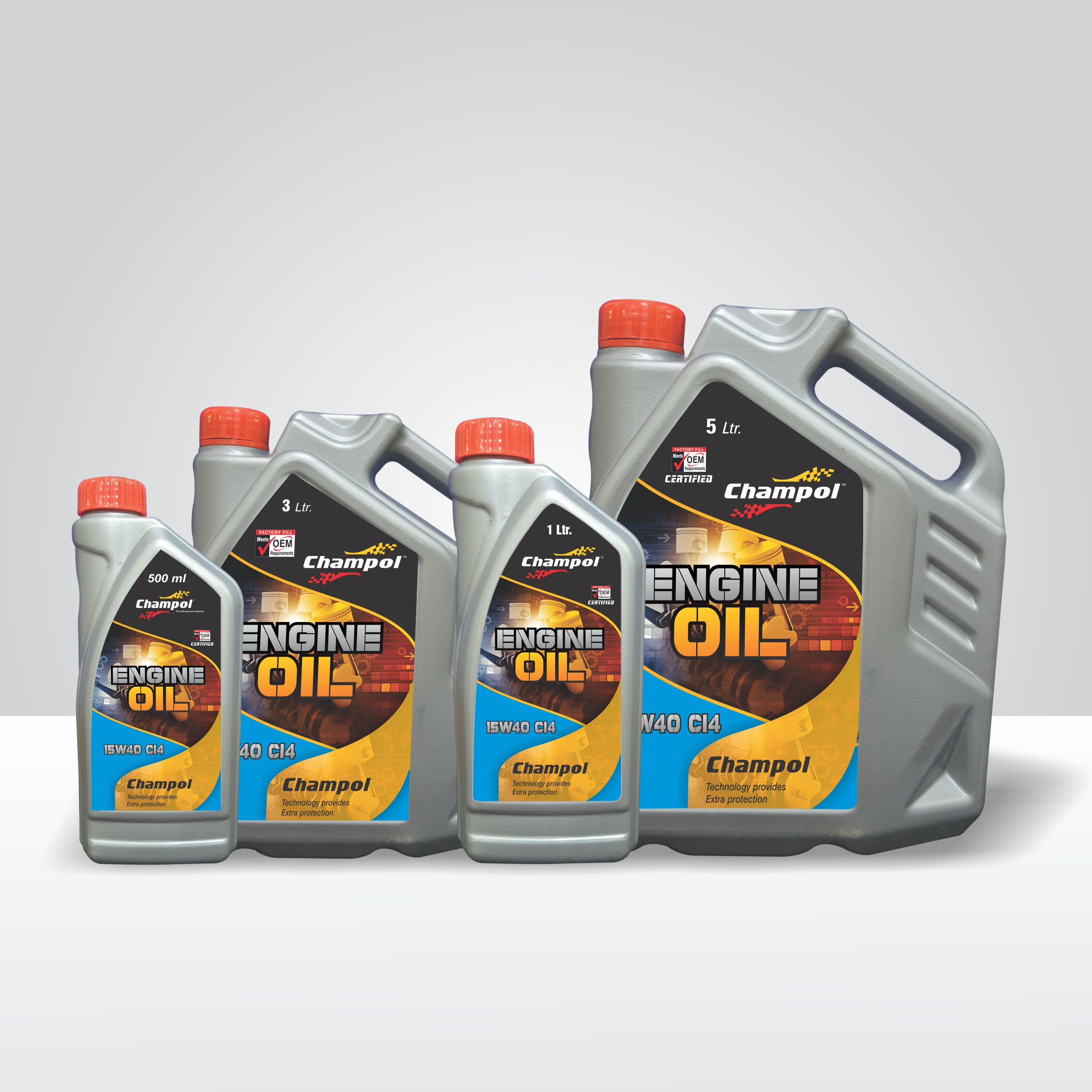 Champol 15w40 Cf4/ch4/ci4/ci4 Plus - 15w40 Multigrade Diesel Engine Oil High Detergency & Dispersancy Excellent Shear Stability & Anti-oxidation Properties