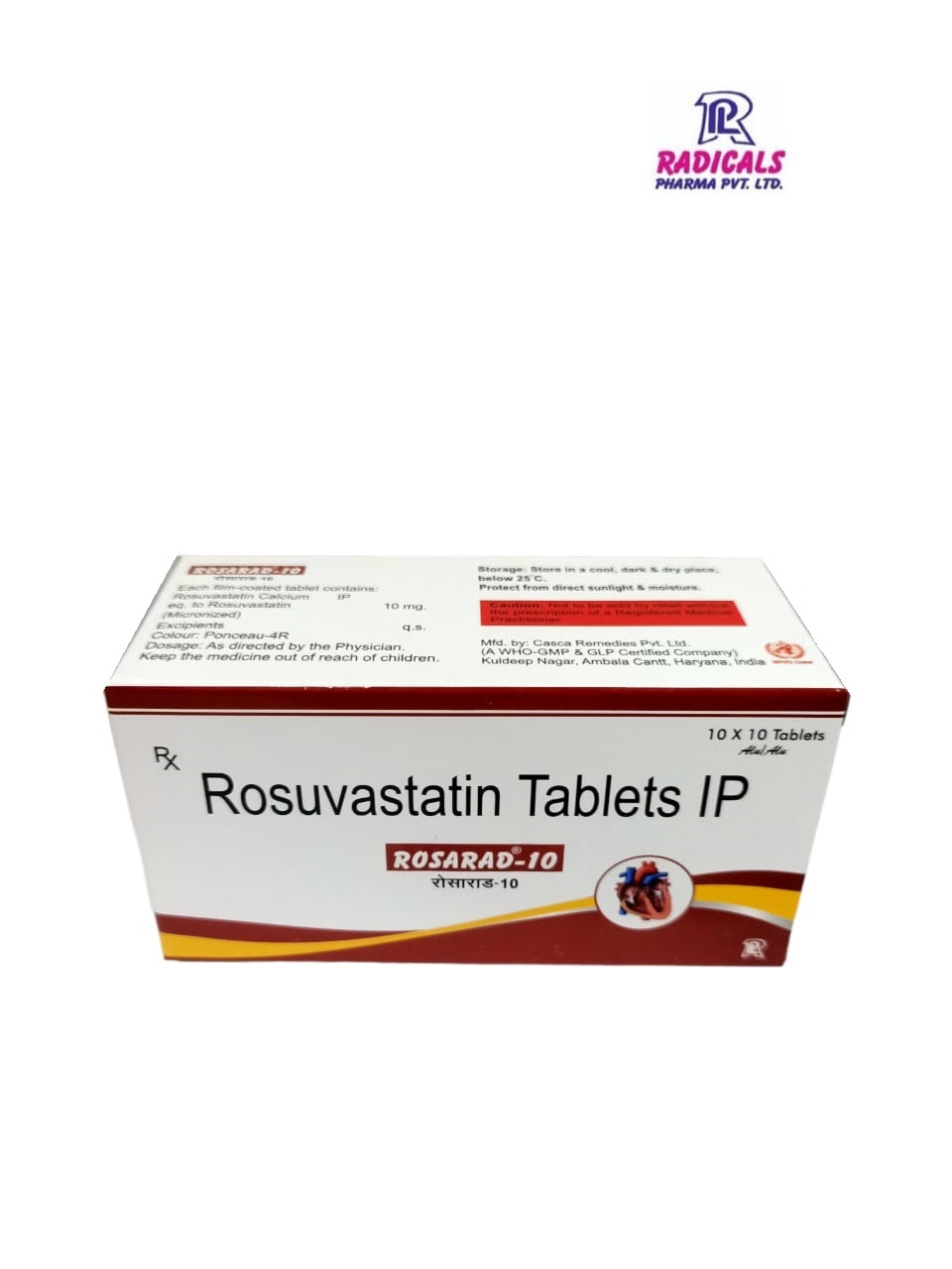 Rosarad Rosuvastatin Tablets Shelf Life: 2 Years