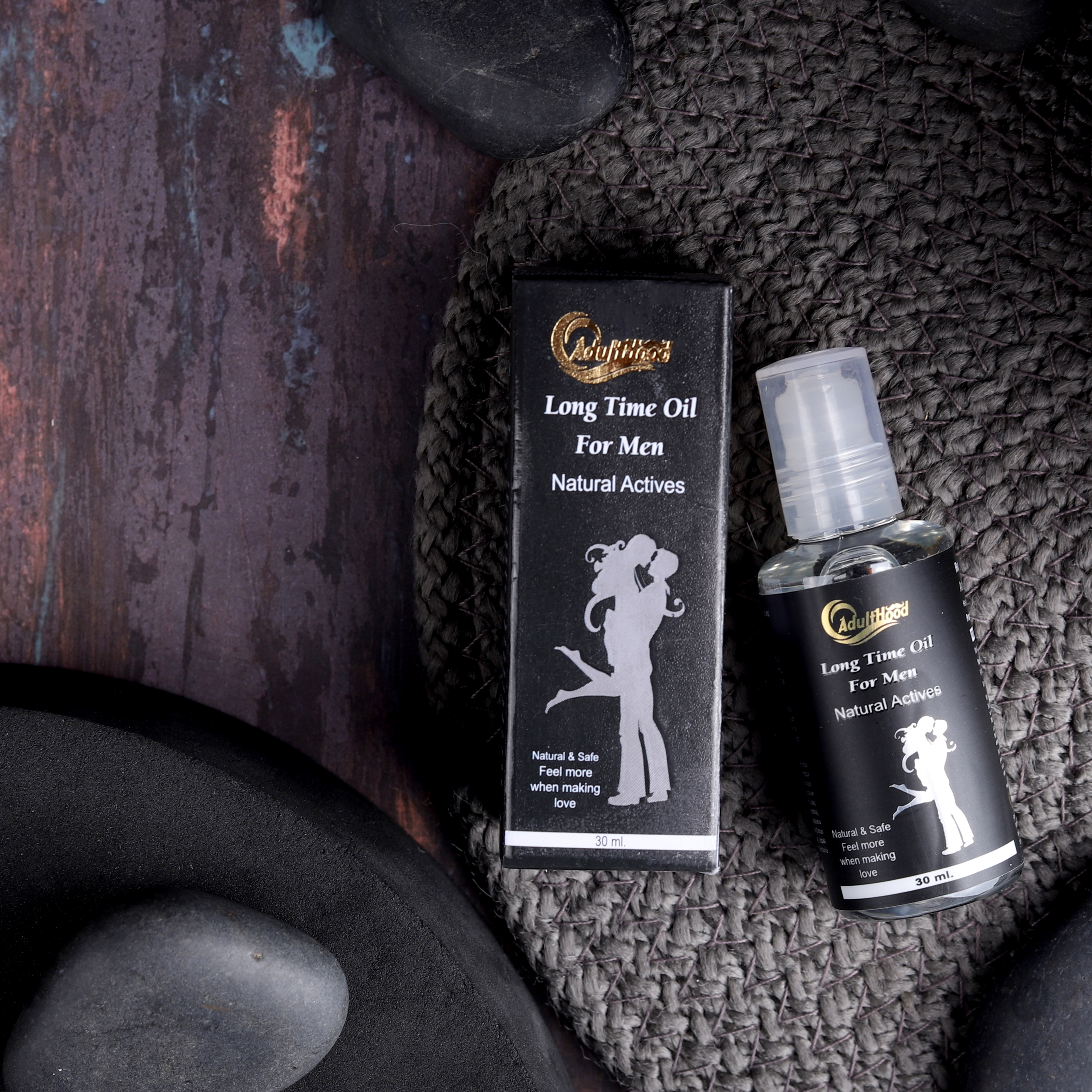 Adulthood Long Time Oil - 2 Years Shelf Life, All Skin Types | Enriched With Suddha Shilajeet, Nutmeg Oil, Clove Oil, And Botanical Blends