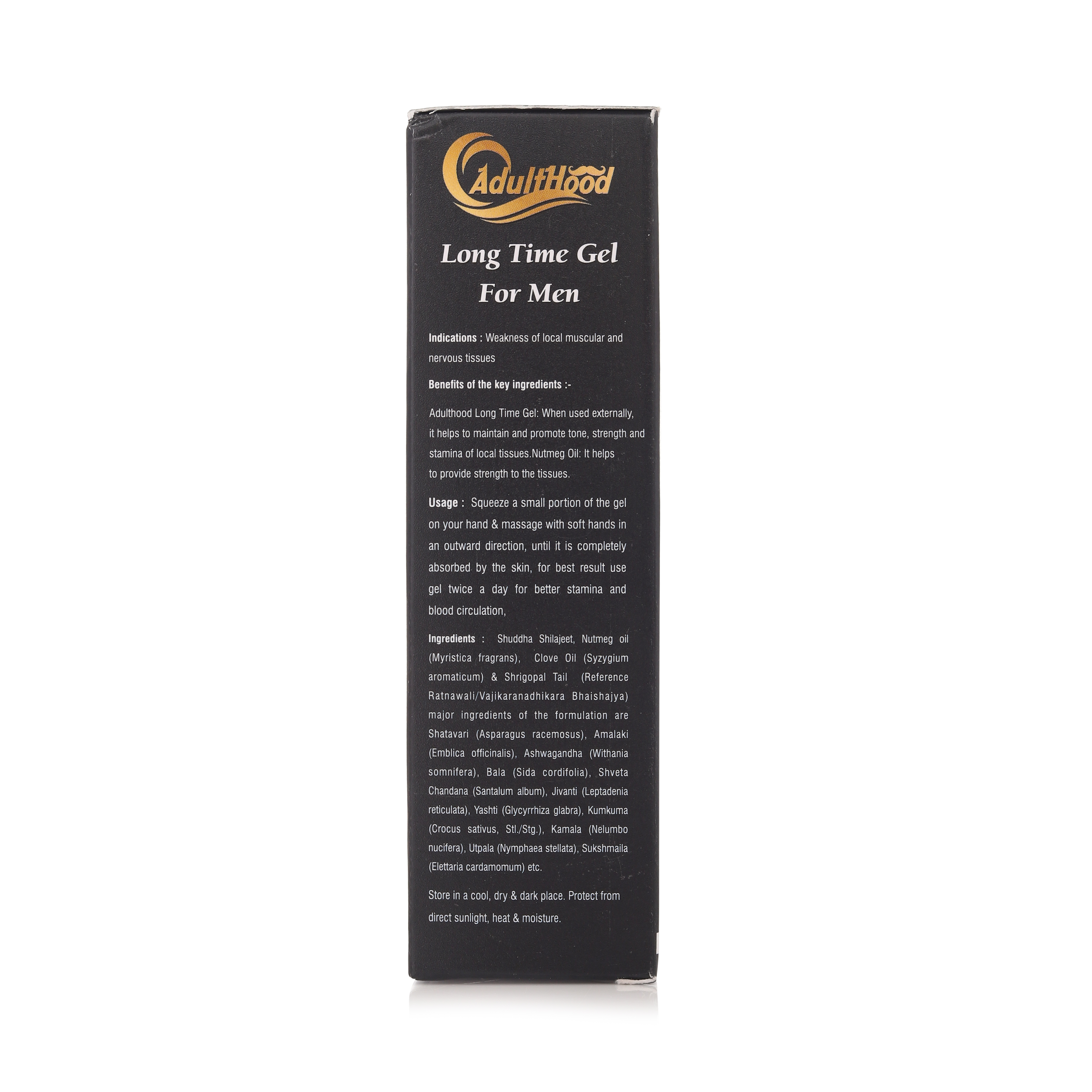 Adulthood Long Time Gel - Herbal Gel Formulation | Increases Strength, Improves Power & Stamina, 100% Natural Ayurvedic Ingredients