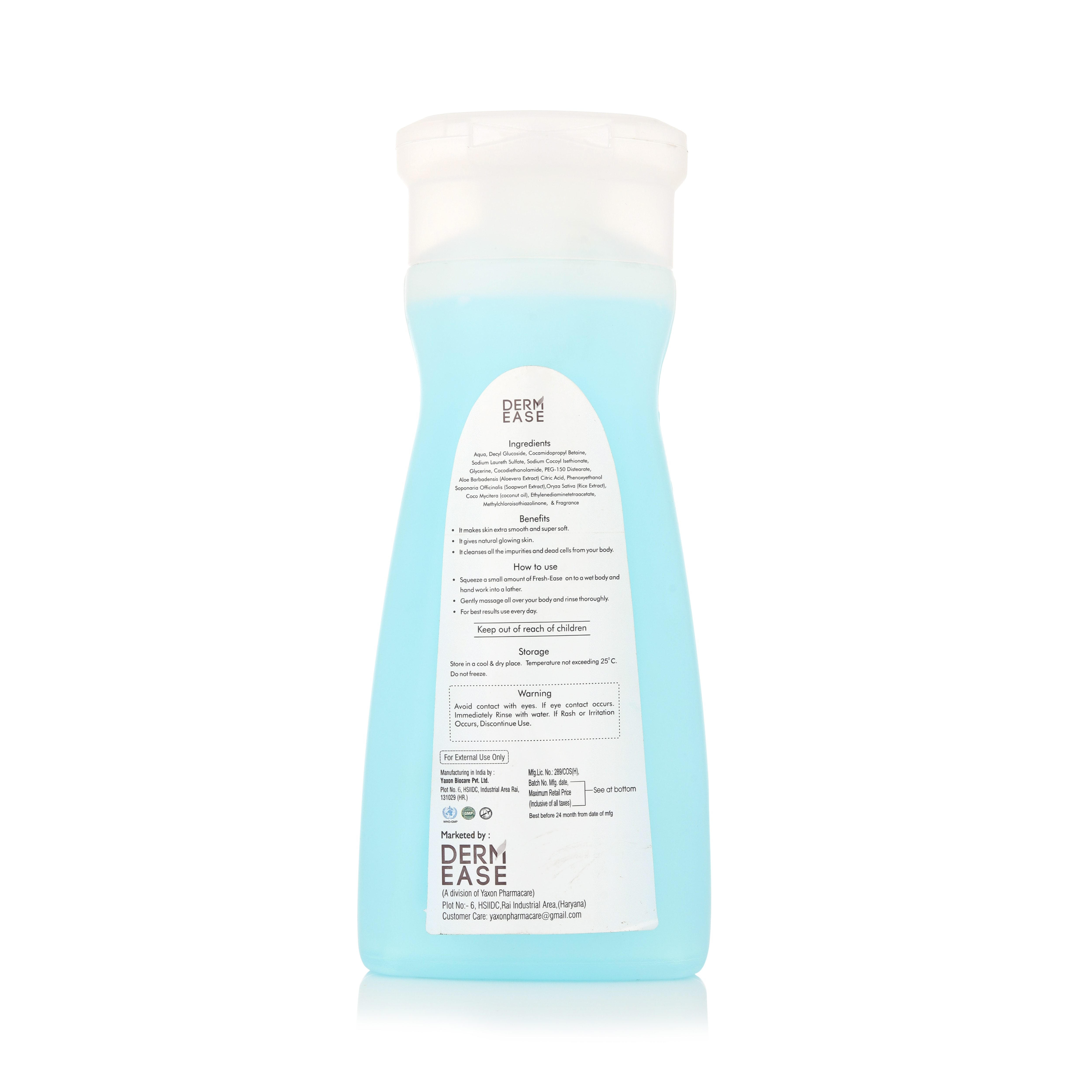 Body Wash Color Code: Blue