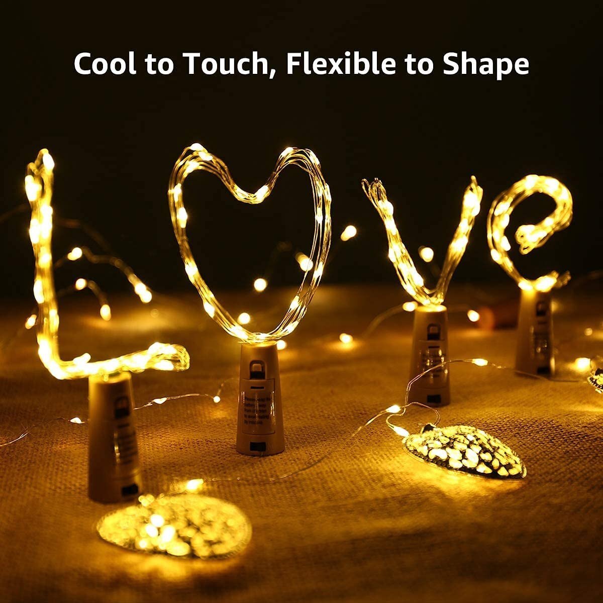 Mitsico String Light For Glass Bottle Yellow Color Mini Fairy Lights (1 Pc String Wire Light, Yellow)