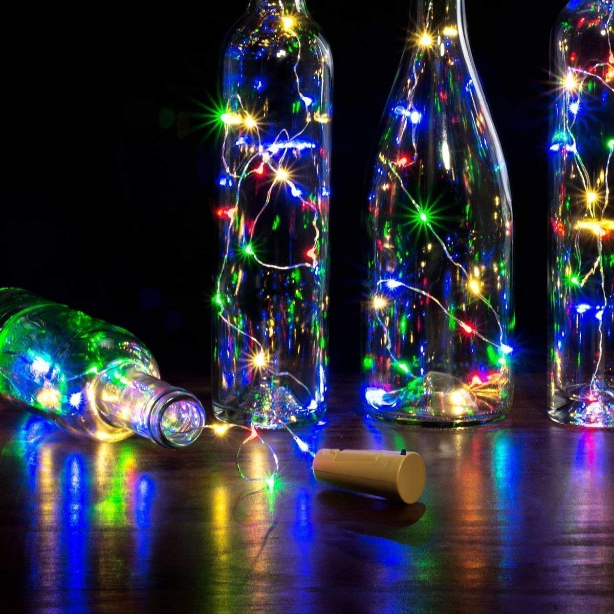 Mitsico Multicolor Led Fairy String Lights - 20 Light Sources, 2m Copper Wire | Battery Powered, Indoor/outdoor Usage For Halloween, Christmas, And Weddings