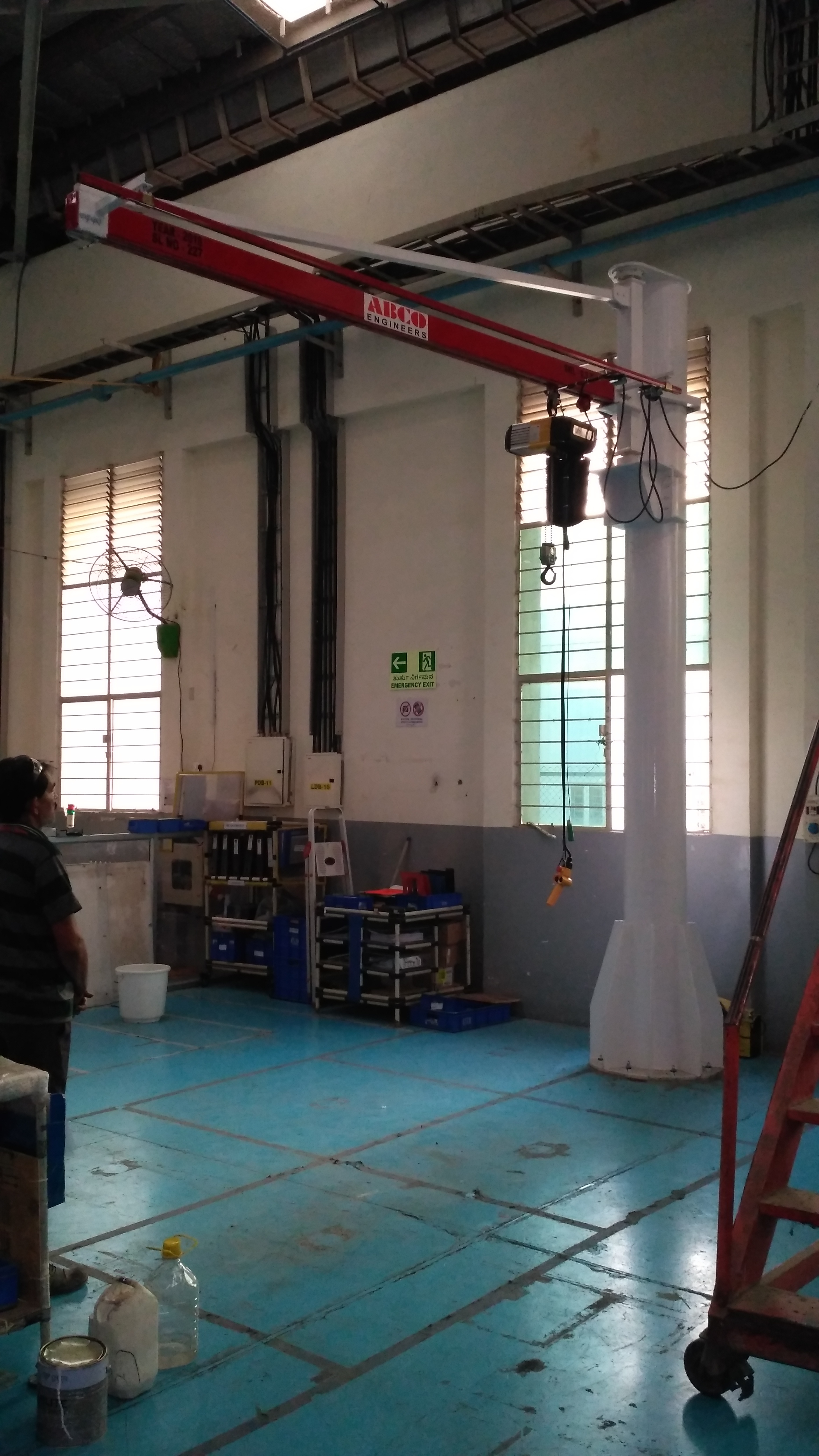 Yellow 0.5t Double Arm Jib Crane