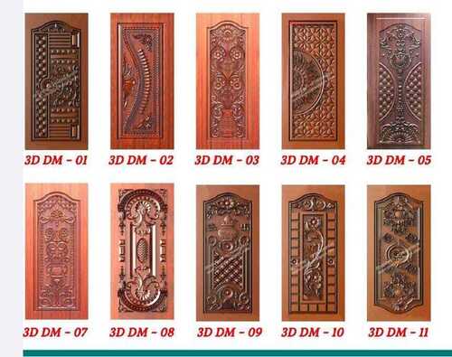 3D Membrane Doors - Solid Wood Frame, Various Sizes Available, Multiple Colors, Finished Surface | Modern Design, Durable & Elegant