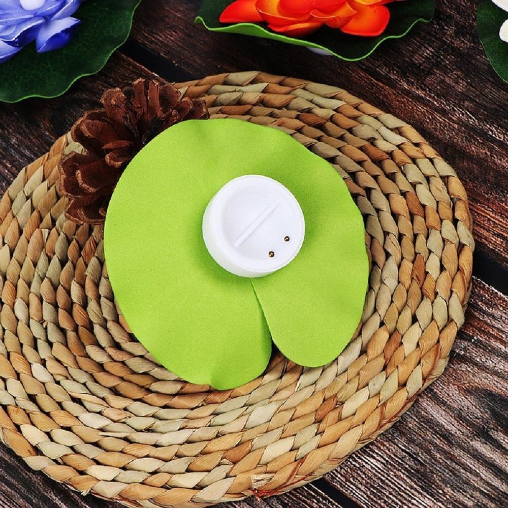 Mitsico Led Water Floating Lotus Flowers With Batteries - Plastic Material, Multicolor Illumination | Enchanting Ambience For Home Decor