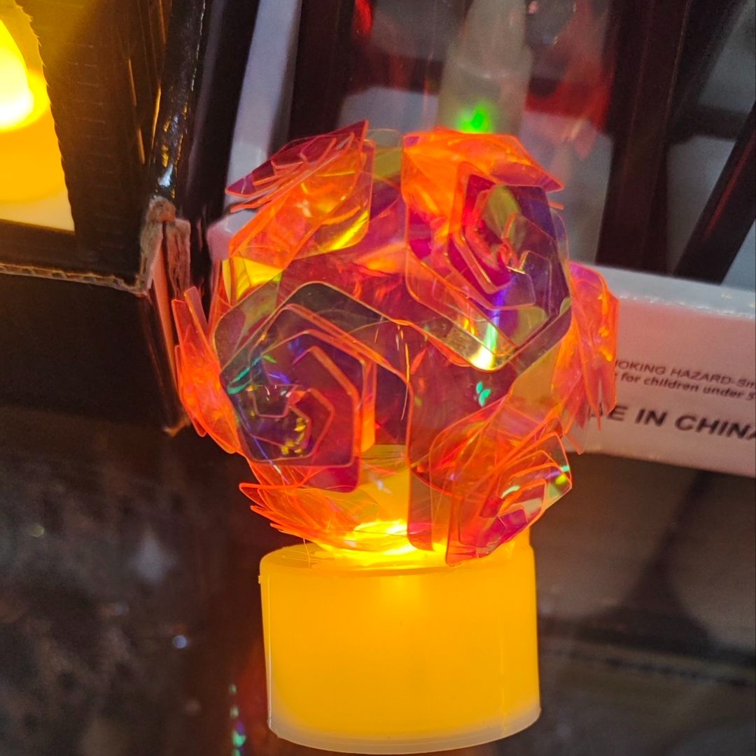 Mitsico Zig Zag Smokeless Candles Diva Fancy Glossy Zig Zag Smokeless Candle (1 Piece) - Plastic Material, Multicolor, Smokeless Technology | Glossy Finish, Eco-friendly, Elegant Zigzag Design