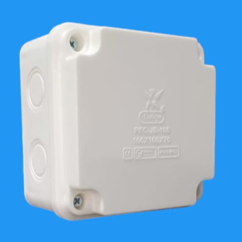 Abs Junction Box - Plastic, 100x100x70mm, White | IP67 Protection Level, 140 gm Weight, ABS Paint Finishing, Warranty Included