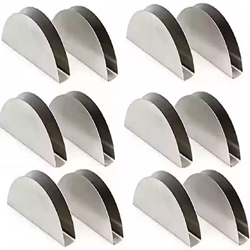 Stainless Steel Napkin Holder - Polished Finish, All Sizes Available | Elegant Silver Design