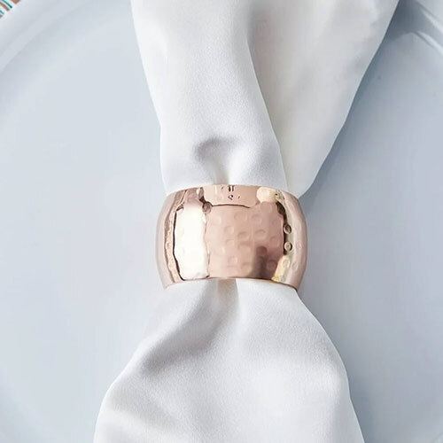 Copper Napkin Rings - Design: Plain