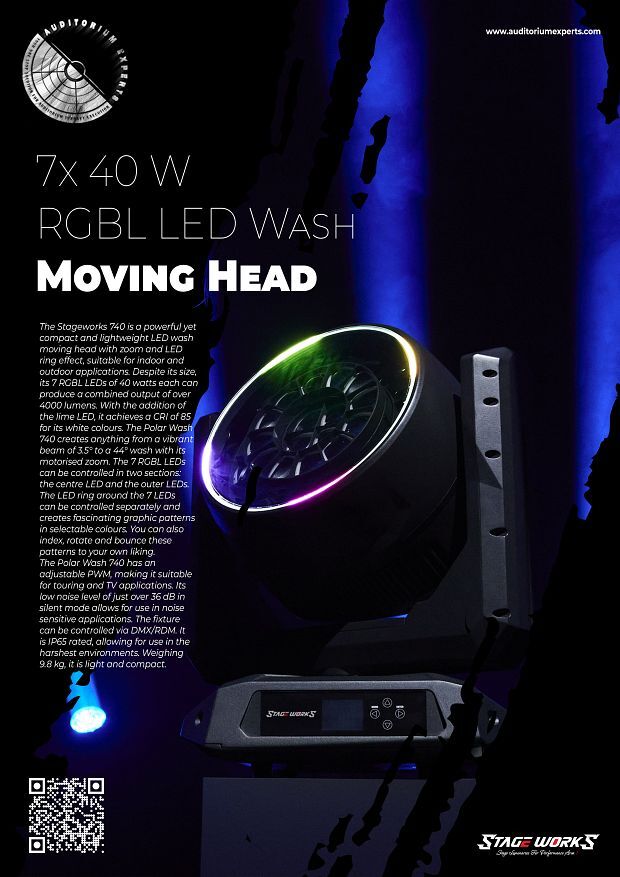 Led Moving Head Light - Color: Multicolor