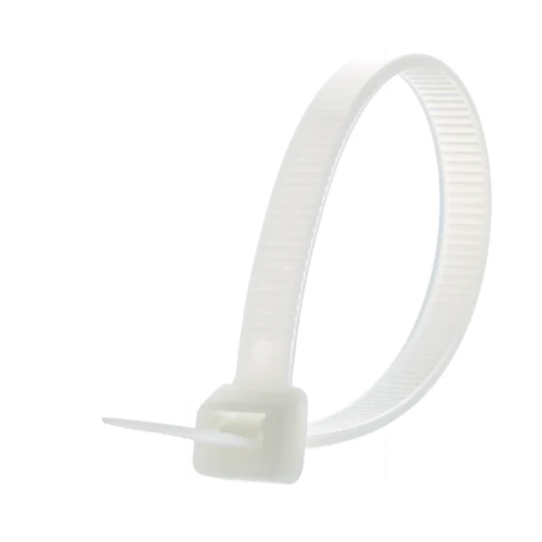 Secure Cable Ties - Nylon Material, Various Sizes Available, White Color | Industrial Grade, 1 Year Warranty