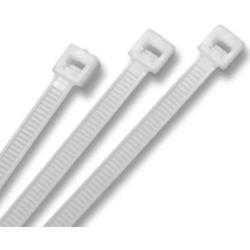 Reusable Cable Tie - Plastic Material, Available Sizes, White Color | Industrial Use, 1 Year Warranty