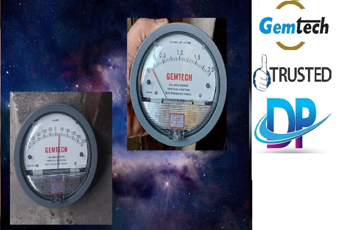 Gemtech Differential Pressure Gauge Delhi From Malappuram Kerala India - Accuracy: - A 2% Of Full Span At 70(21(a 3% On -0