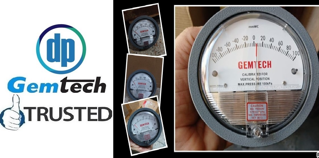 Gemtech Differential Pressure Gauge Delhi From Malappuram Kerala India - Accuracy: - A 2% Of Full Span At 70(21(a 3% On -0