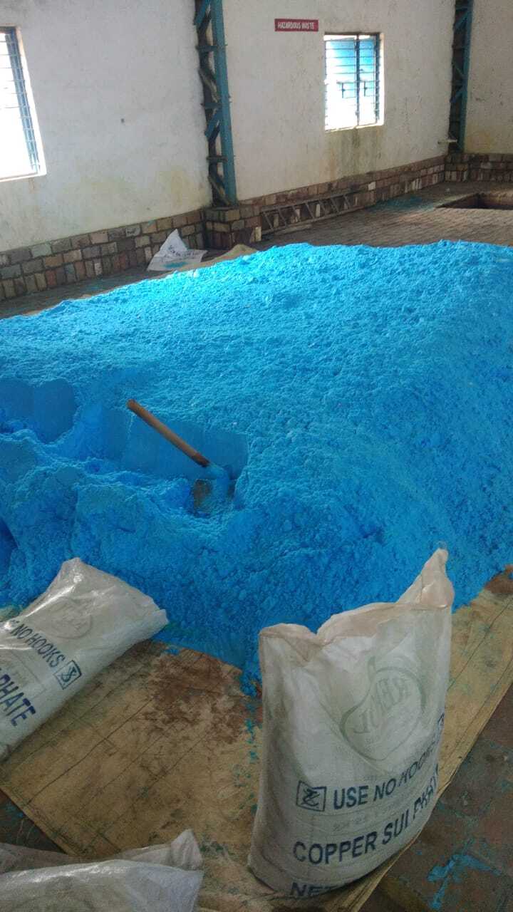 Blue Copper Sulfate Powder - Boiling Point: High