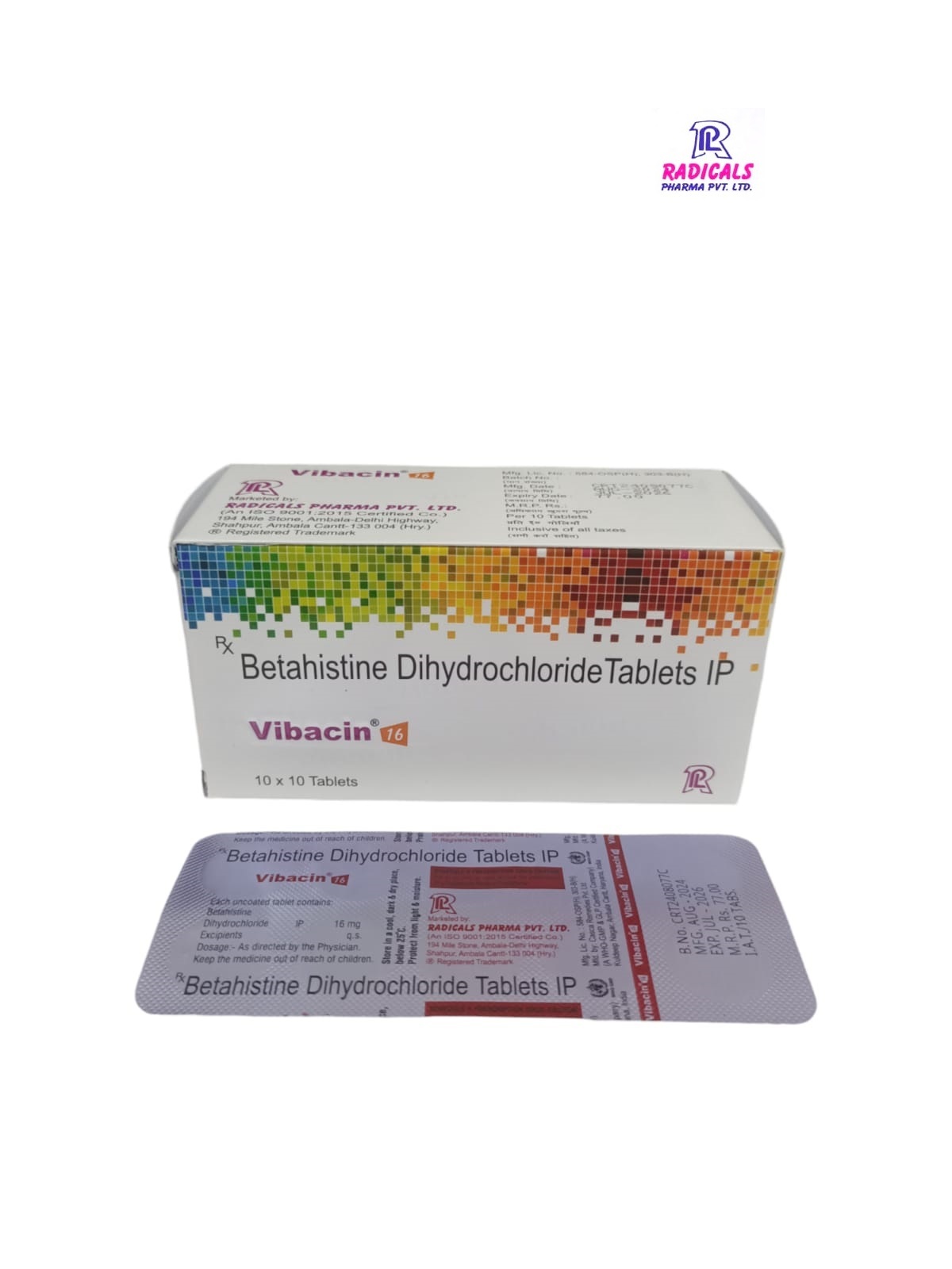 Betahistine 16mg Tablet - Drug Type: General Medicines