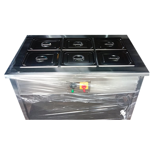 Stainless Steel Bain Marie - Custom Size Available, Silver Finish, Durable Hotel Kitchen Equipment with Warranty