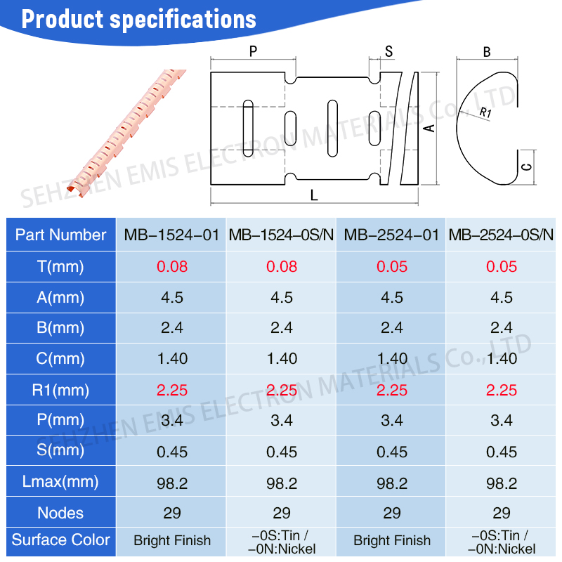 Emi Spring Extensive Inventory And Accept Small Orders - Color: Bright Finish