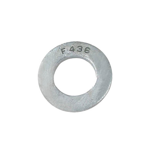 F-436 Washers - Mild Steel, 8mm , Polished Silver Round Washers for High-Duty Industrial Applications