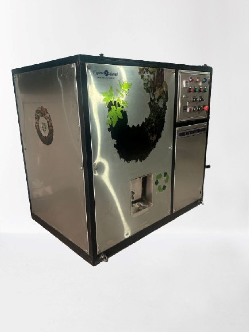 Organic Waste Composting Machine - Color: Silver