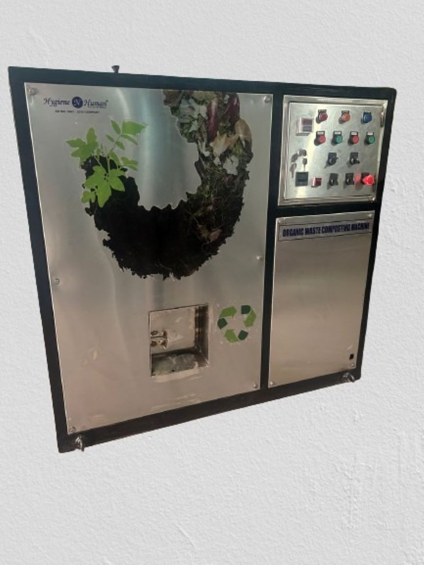 Organic Waste Composting Machine - Color: Silver