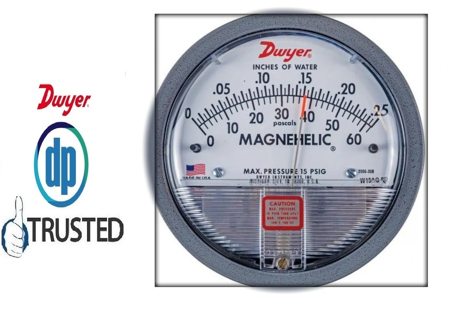 Dwyer 2050d Magnehelic Differential Pressure Gauge From Ramanathapuram Tamil Nadu - Accuracy: A 2% Of Fs (A 3% On 0