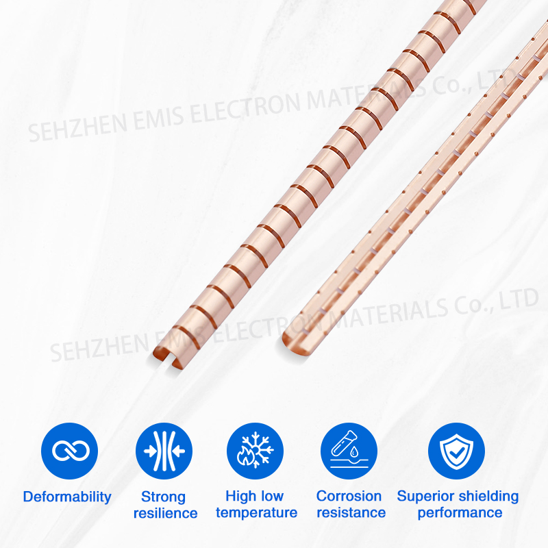 Small Shielding Fingerstock - Color: Bright Finish