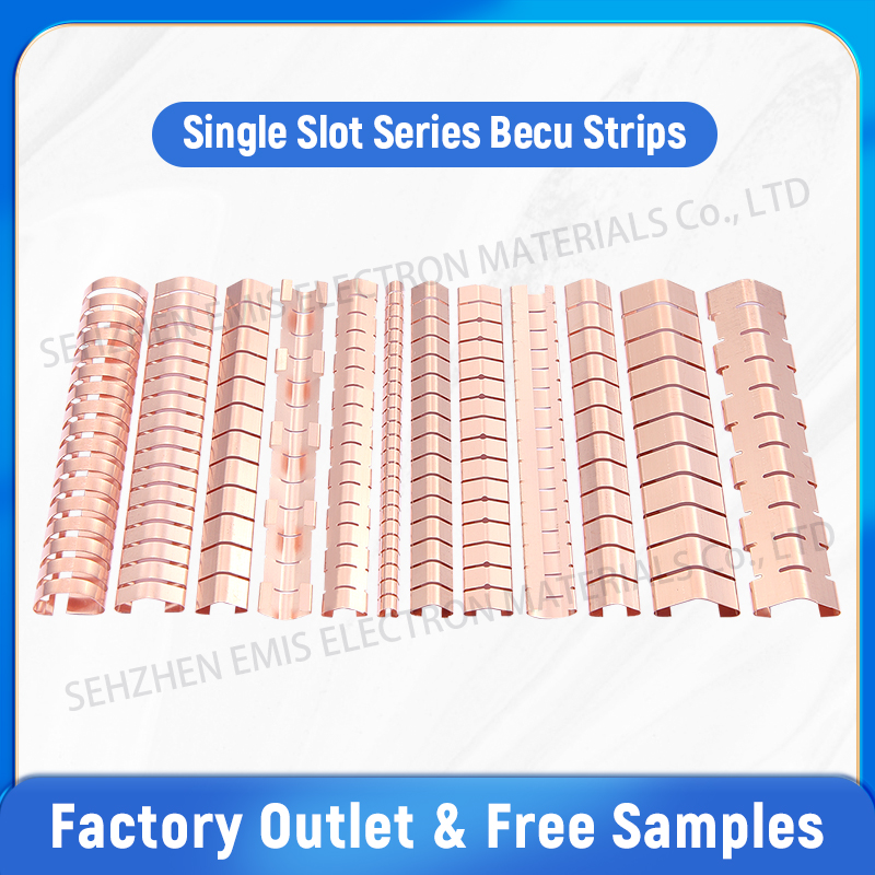 Small Shielding Fingerstock - Color: Bright Finish