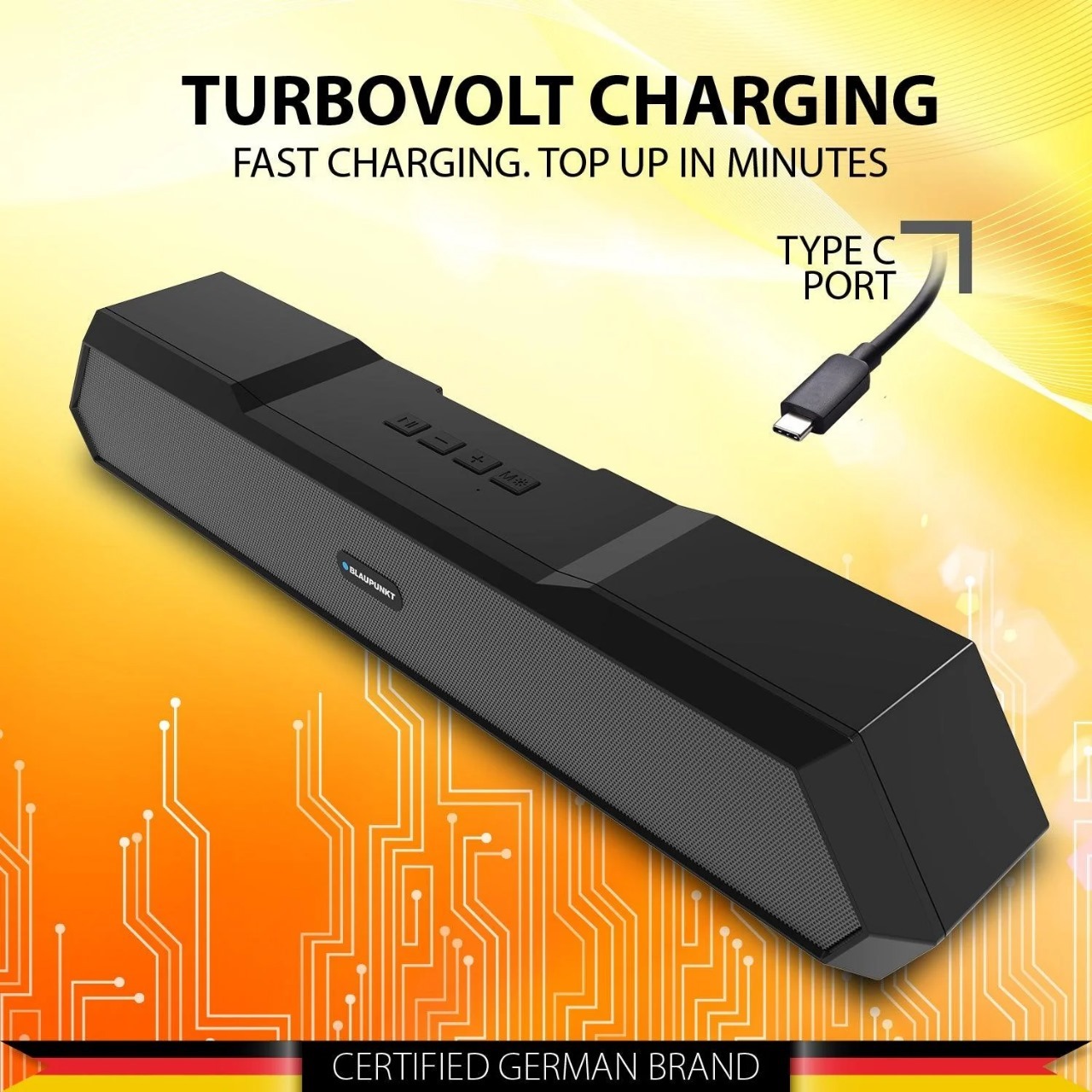 Blaupunkt Sba15 Wireless Bluetooth 14w Soundbar