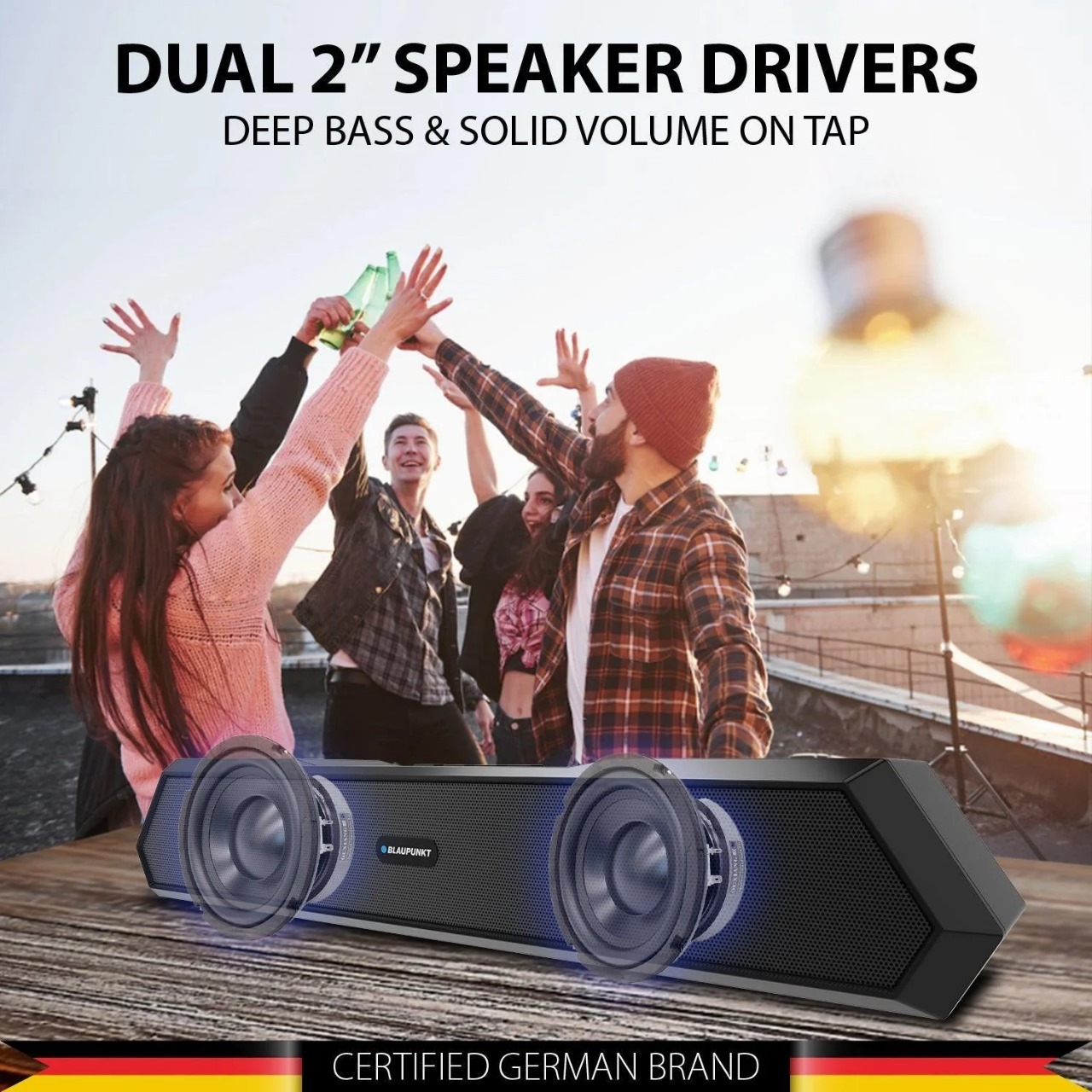 Blaupunkt Sba15 Wireless Bluetooth 14w Soundbar