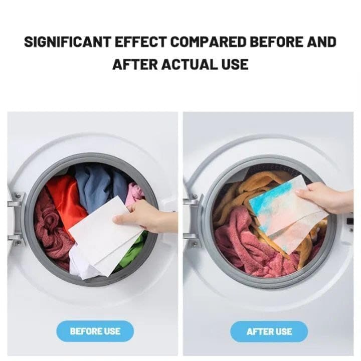 Color & Dirt Collector Magic Sheets - Single Sheet, White | Effortless Color Separation, Reduces Laundry Sorting, Eco-friendly Pigment Absorption