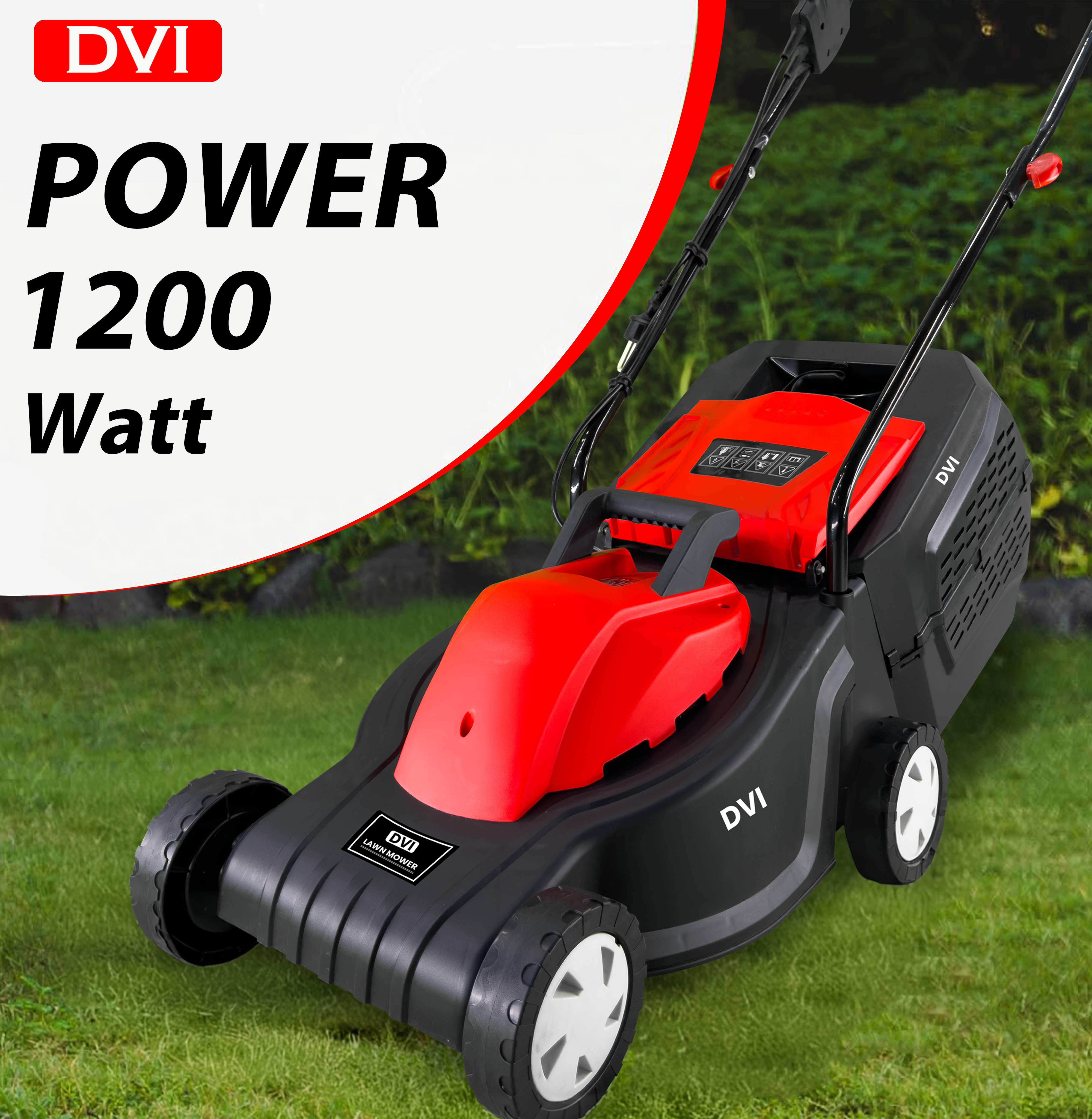 Electric Lawn Mower 12 Inch - Cutter Type: Metal Blade